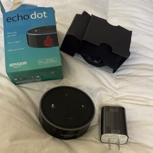 Amazon Echo Dot in Black with Power Adapter